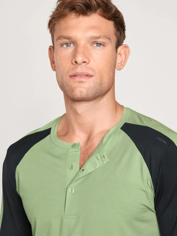 CALIDA Pyjamas Men Pyjamas Long Iris Green