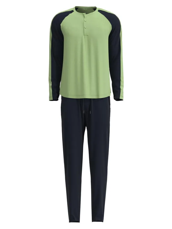 CALIDA Pyjamas Men Pyjamas Long Iris Green