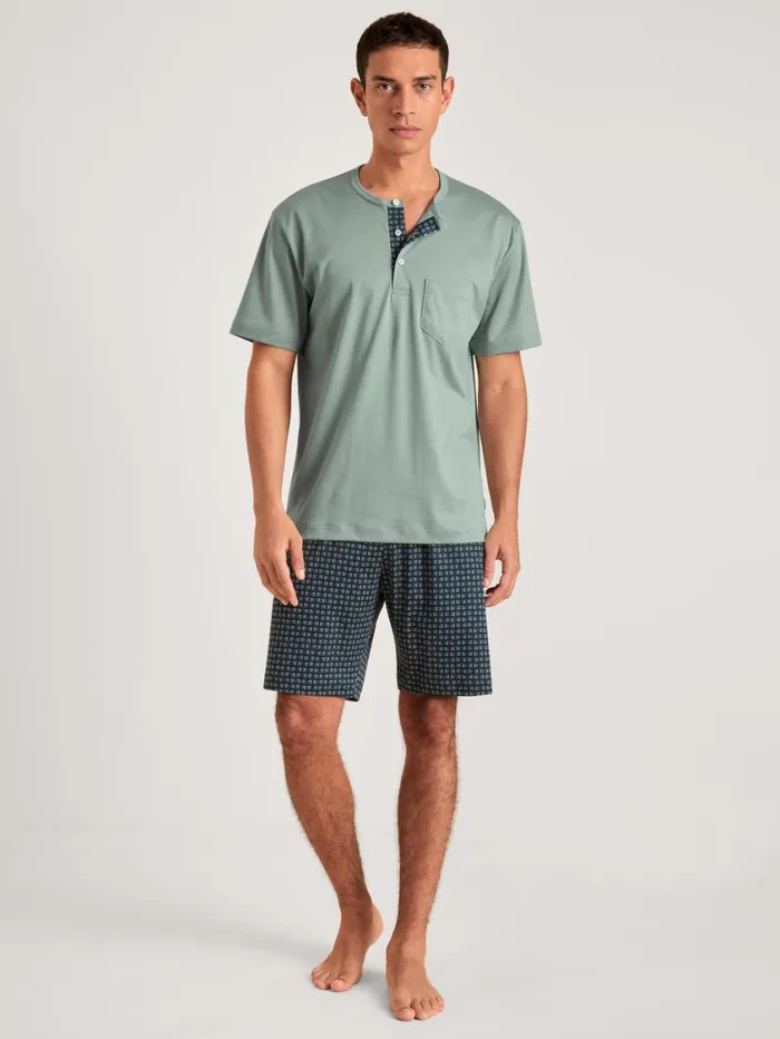 CALIDA Pyjamas Men Short Pyjama Slate Grey