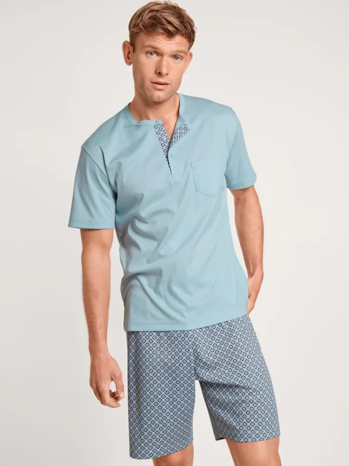 CALIDA Pyjamas Men Short Pyjamas Tempest Blue