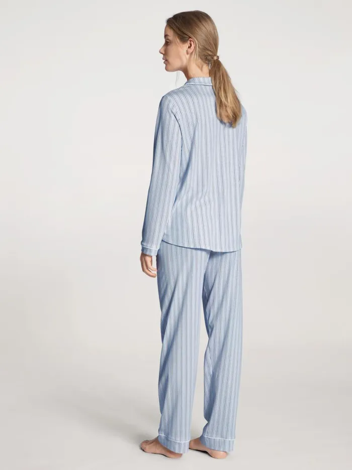 CALIDA Pyjamas Women Pyjama Buttoned Peacoat Blue