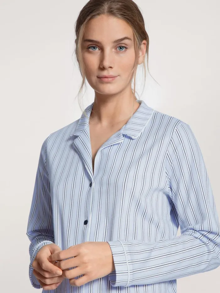 CALIDA Pyjamas Women Pyjama Buttoned Peacoat Blue