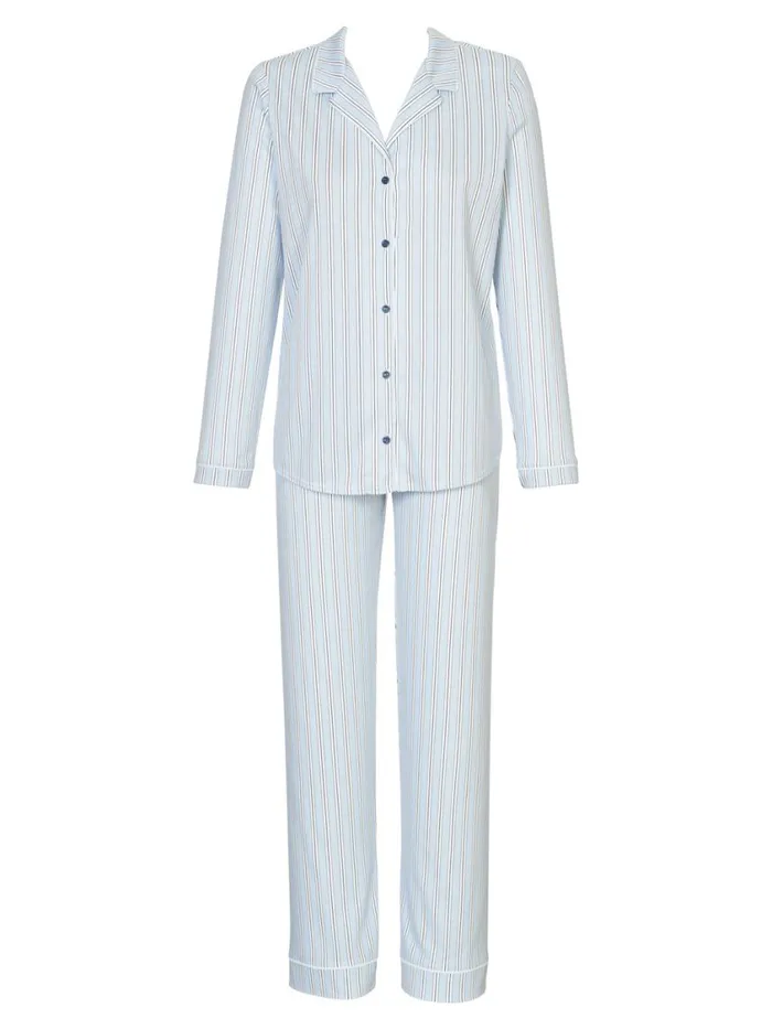 CALIDA Pyjamas Women Pyjama Buttoned Peacoat Blue