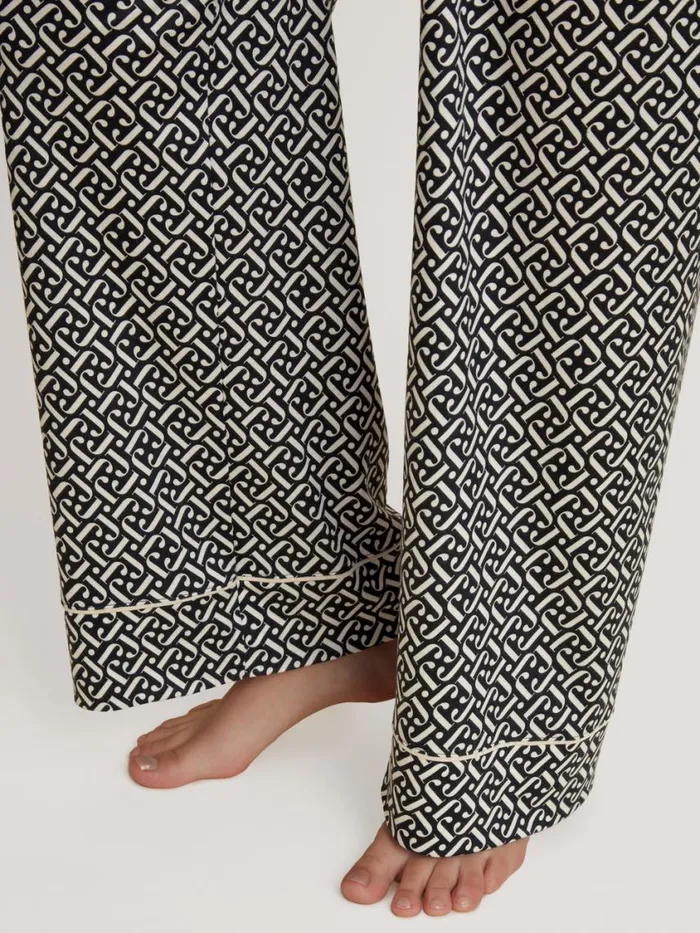 CALIDA Pyjamas Women Pyjama Buttoned Schwarz