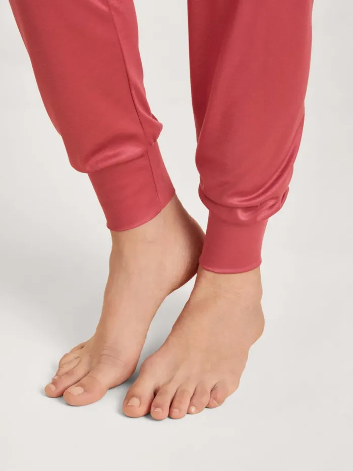 CALIDA Pyjamas Women Pyjama With Cuff Pomegranate Red