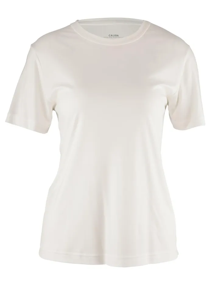CALIDA Shirts Women Shirt Short Sleeve Cradle To Cradle Certified Star White