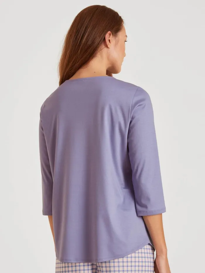 CALIDA Show All Women Shirt 34 Sleeve Provence Blue