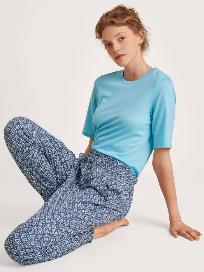 CALIDA Show All Women Shirt Short Sleeve Blue Topaz