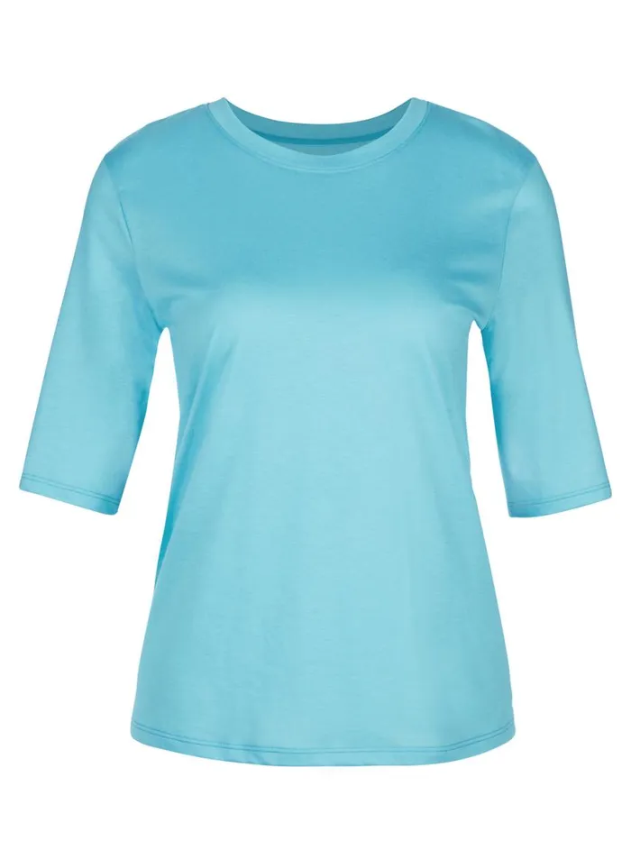 CALIDA Show All Women Shirt Short Sleeve Blue Topaz