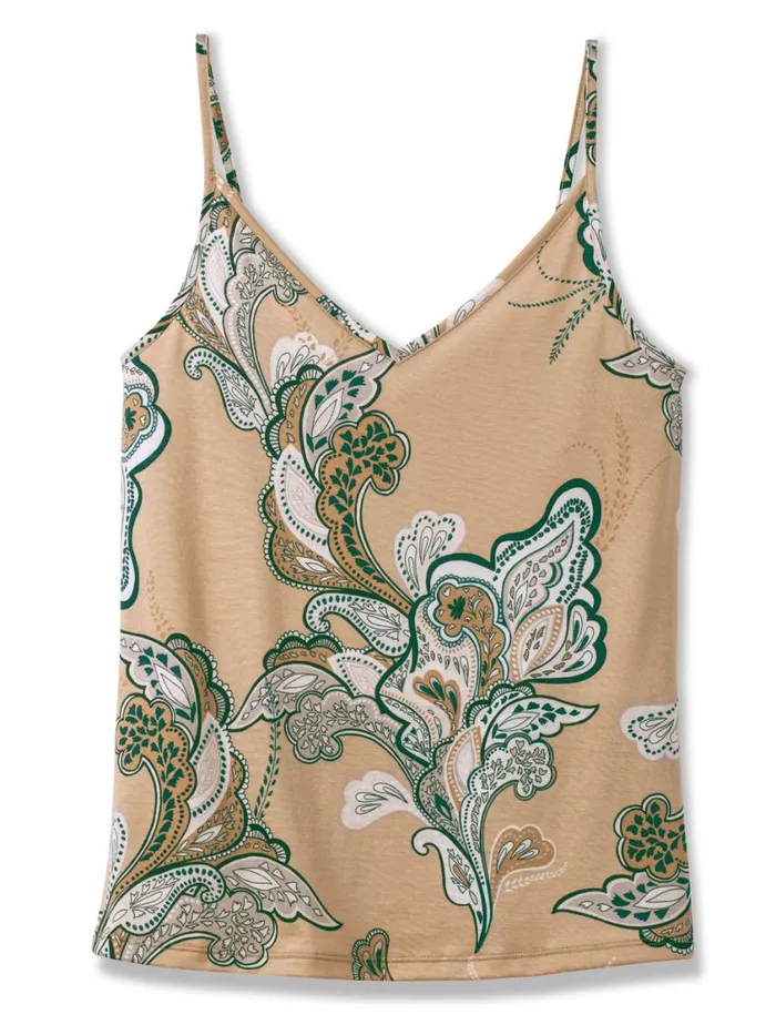 CALIDA Show All Women Spaghetti Top Honey Gold