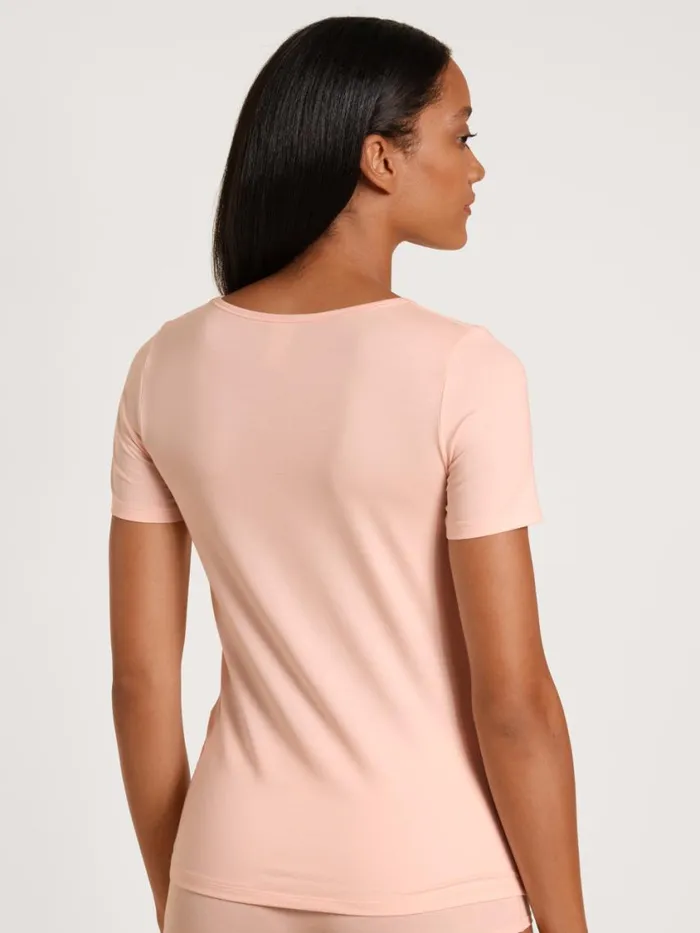 CALIDA Tops Women Shirt Shortsleeve Pearl Blush