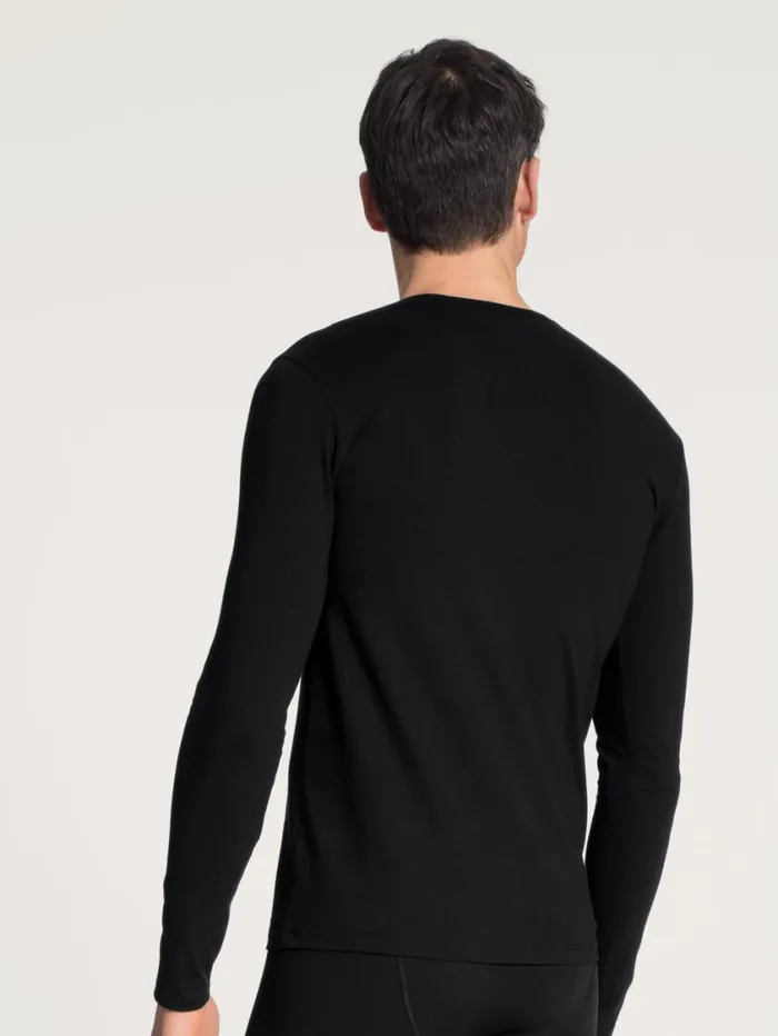 CALIDA Undershirts Men Shirt Long Sleeve Schwarz