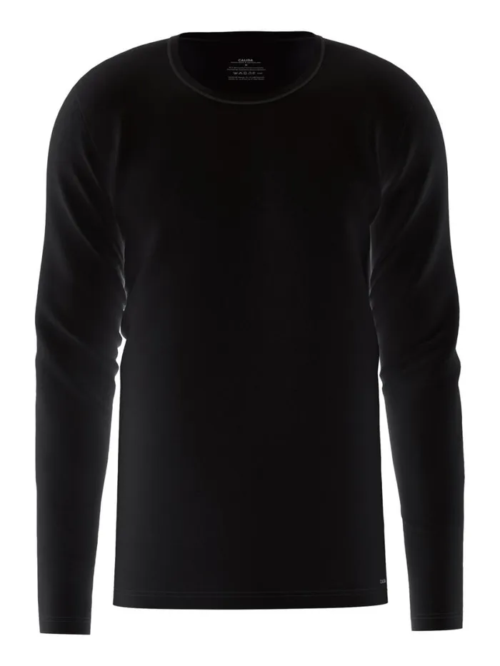 CALIDA Undershirts Men Shirt Long Sleeve Schwarz