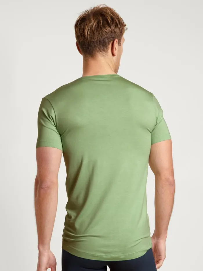 CALIDA Undershirts Men Shirt Short Sleeve Iris Green