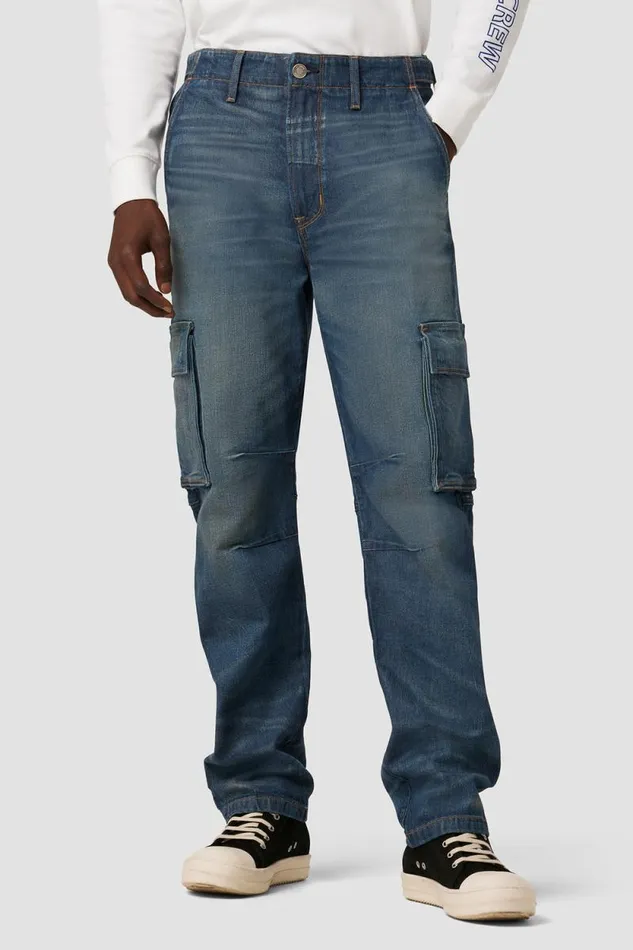 Cargo Men Hudson Jeans Reese Straight Cargo Jean Dark Pacific