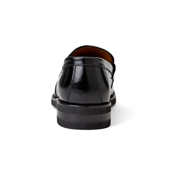 Carter Casual Loafer Black Leather Men Bruno Magli Loafers and Slipons