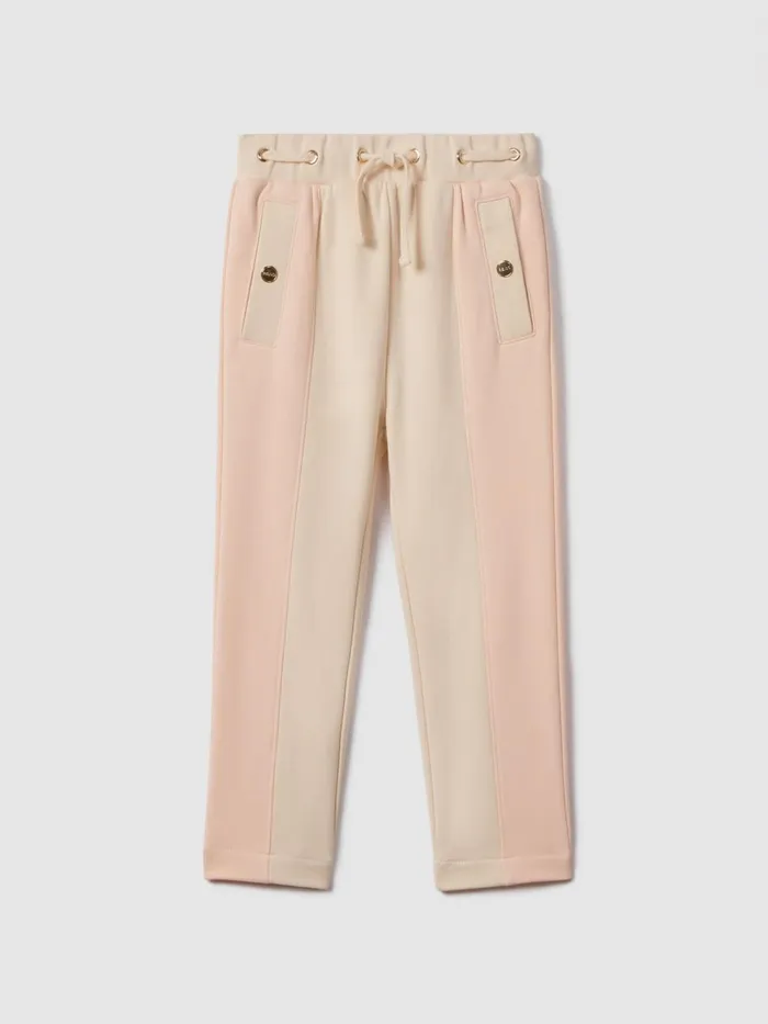 Children Reiss CoOrds Ivy Cotton Blend Tapered Joggers Pink