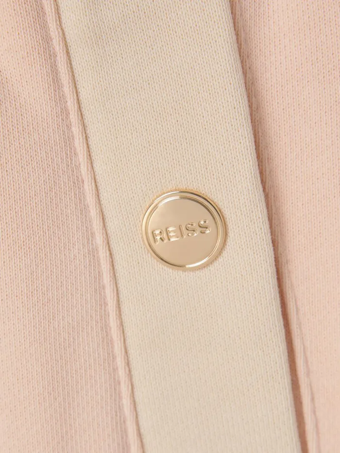 Children Reiss CoOrds Ivy Cotton Blend Tapered Joggers Pink