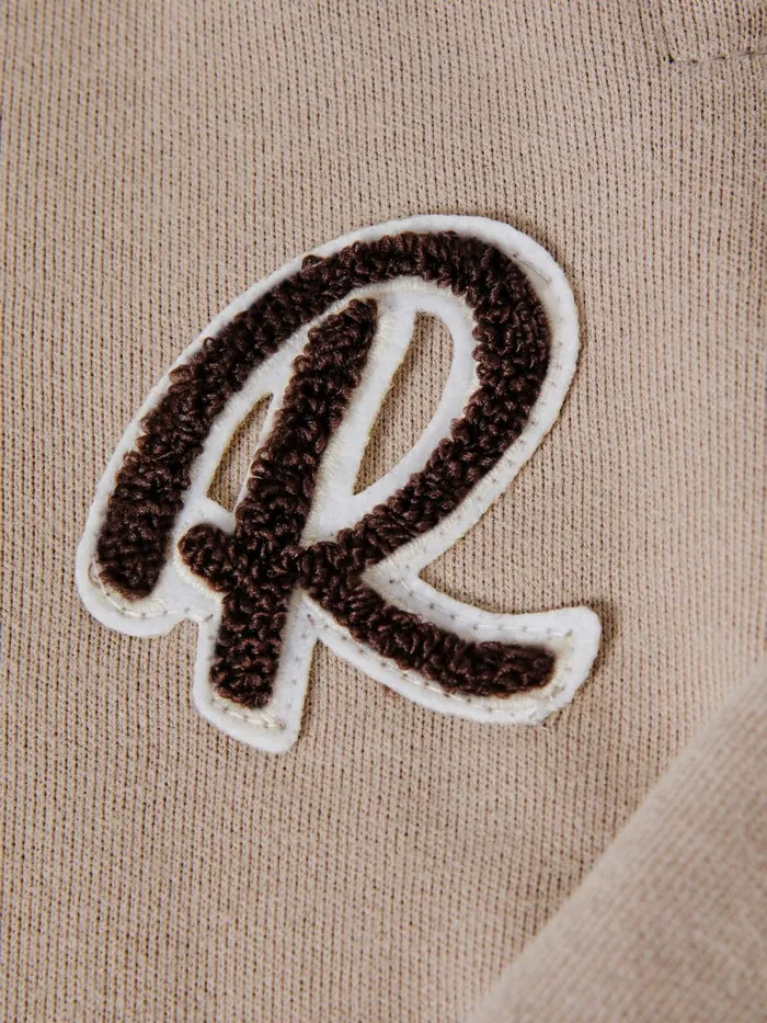 Children Reiss CoOrds Toby Garment Dyed Logo Joggers Taupe