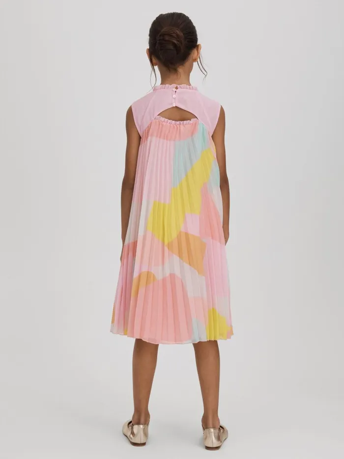 Children Reiss Dresses Pixie Pleated Ruffle Dress Multi