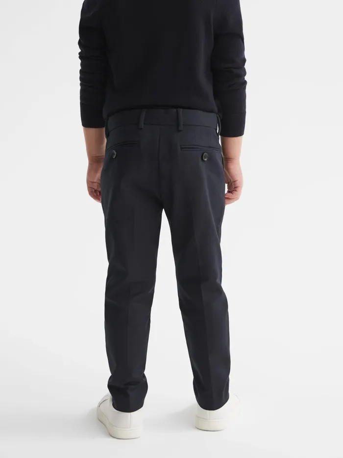 Children Reiss Pants Eastbury Slim Fit Chinos Navy