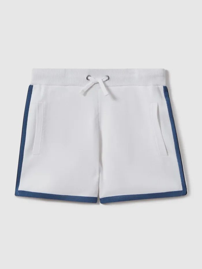 Children Reiss Shorts Heddon Drawstring Shorts White