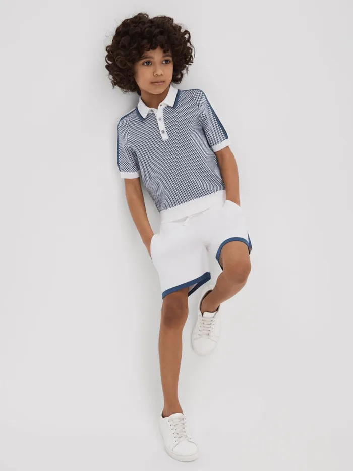 Children Reiss Shorts Heddon Drawstring Shorts White
