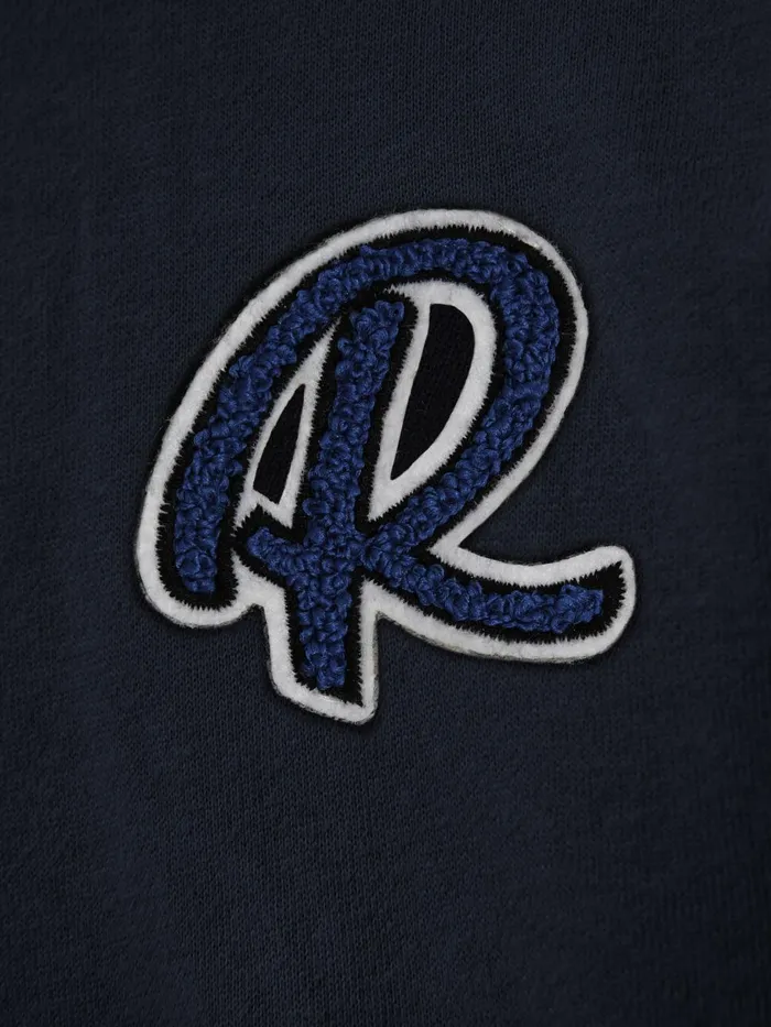 Children Reiss Sweats and Hoodies Toby Cotton Elasticated Waist Motif Joggers Navy