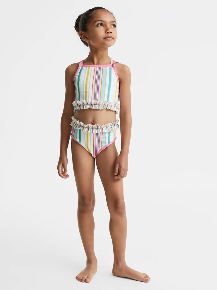 Children Reiss Swimwear Amelia Three Piece Bikini Set Multi