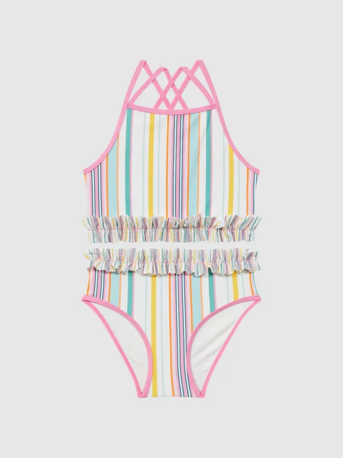 Children Reiss Swimwear Amelia Three Piece Bikini Set Multi