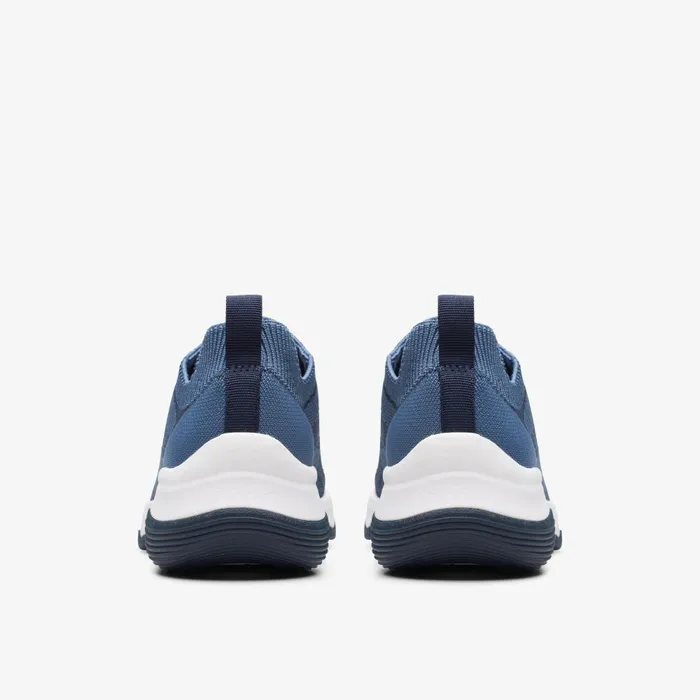 Circuit Tie Denim Blue Knit Women Clarks Sneakers