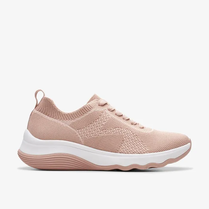 Circuit Tie Pale Peach Women Clarks Sneakers