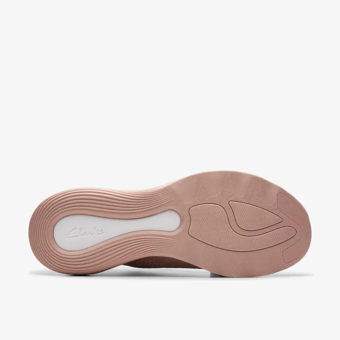 Circuit Tie Pale Peach Women Clarks Sneakers