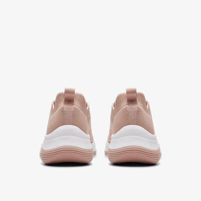 Circuit Tie Pale Peach Women Clarks Sneakers