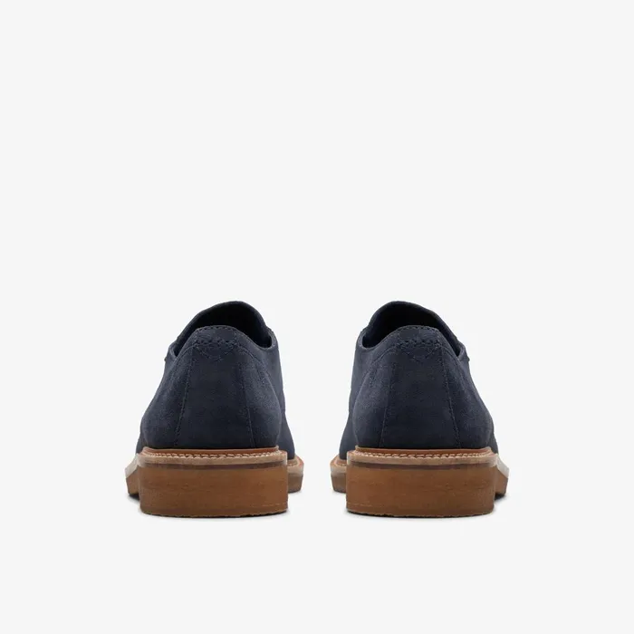 Clarkdale Derby Navy Suede Men Clarks Casual Dress Shoes