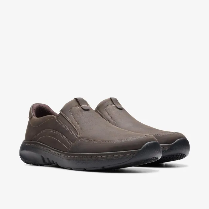 Clarks Pro Step Dark Brown Tumbled Men Clarks Casual Dress Shoes