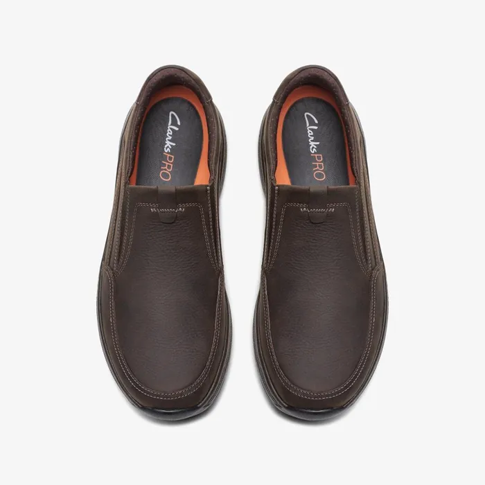 Clarks Pro Step Dark Brown Tumbled Men Clarks Casual Dress Shoes