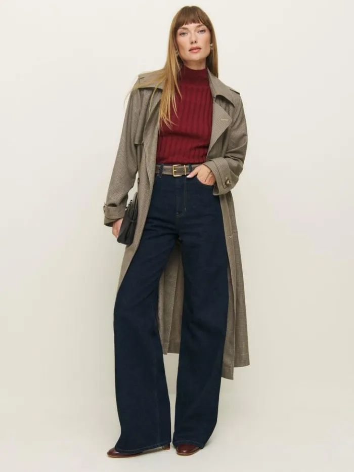 Clothing The Reformation Cary High Rise Slouchy Wide Leg Jeans Ondine