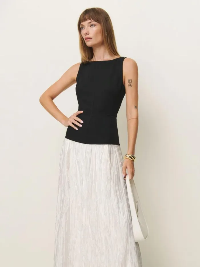 Clothing The Reformation Cyra Dress Black