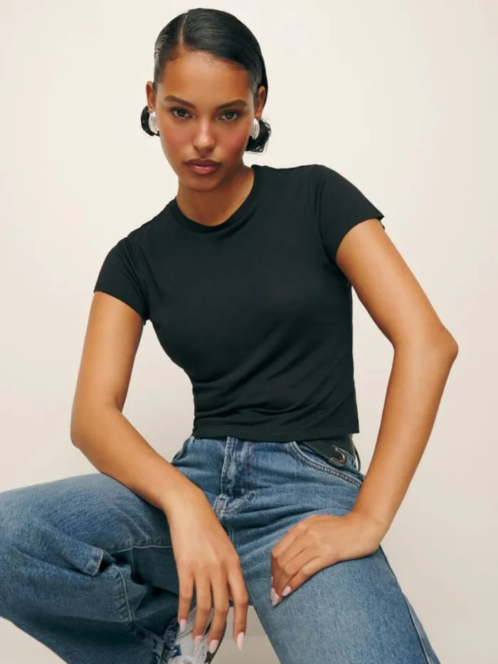 Clothing The Reformation Dream Tee Black