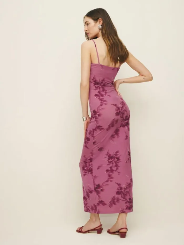 Clothing The Reformation Elise Knit Dress Hothouse Rose