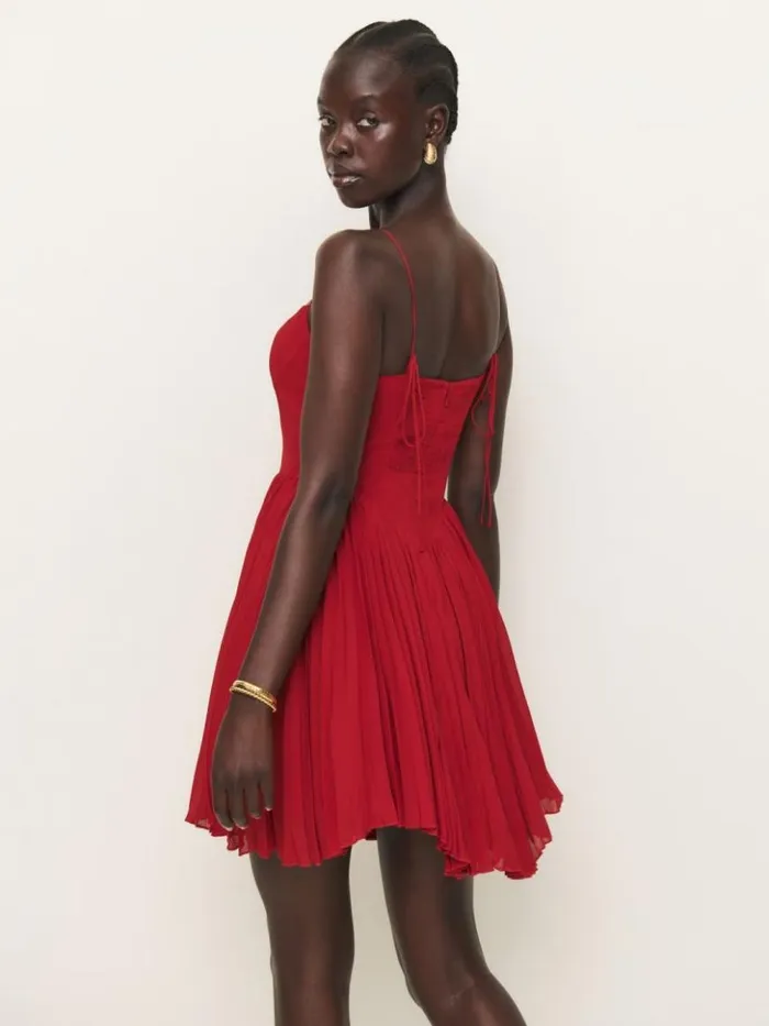 Clothing The Reformation Ezlynn Dress Sangre