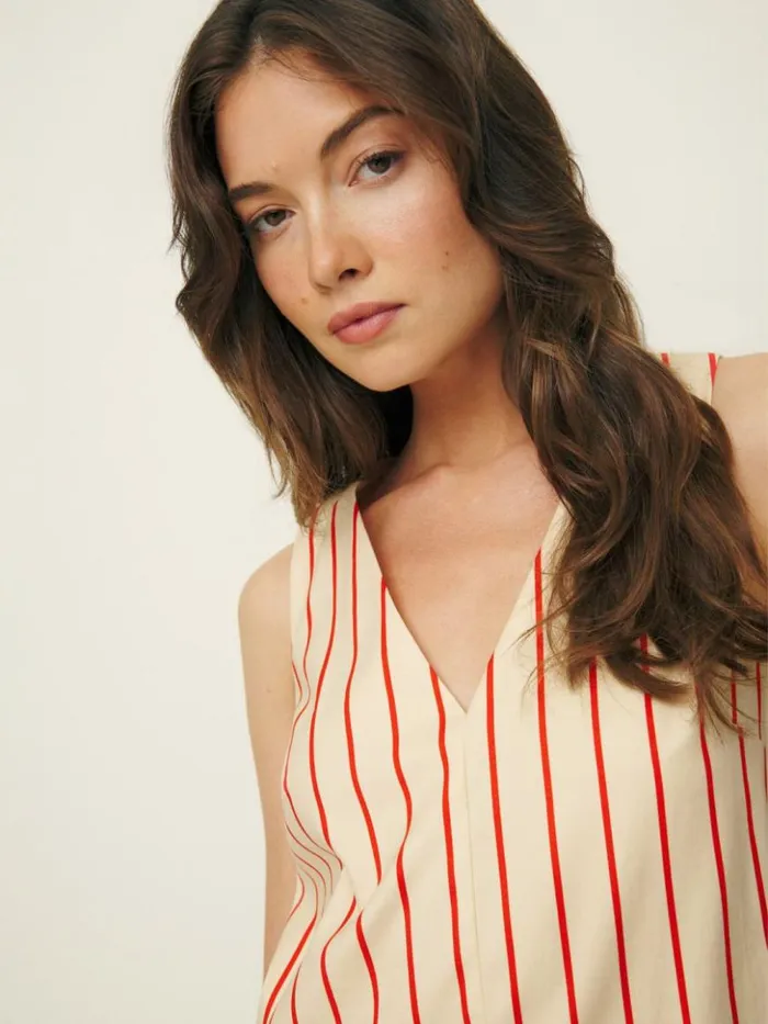 Clothing The Reformation Francisca Dress Resort Stripe