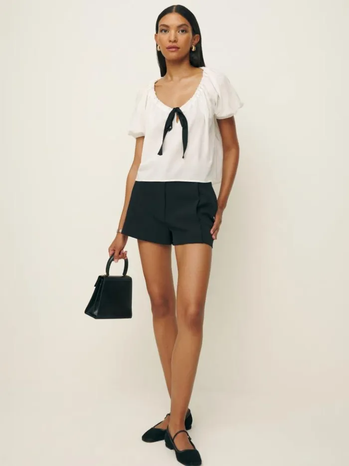 Clothing The Reformation Kenna Top White