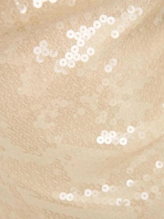 Clothing The Reformation Lisa Knit Top Ivory Sequin
