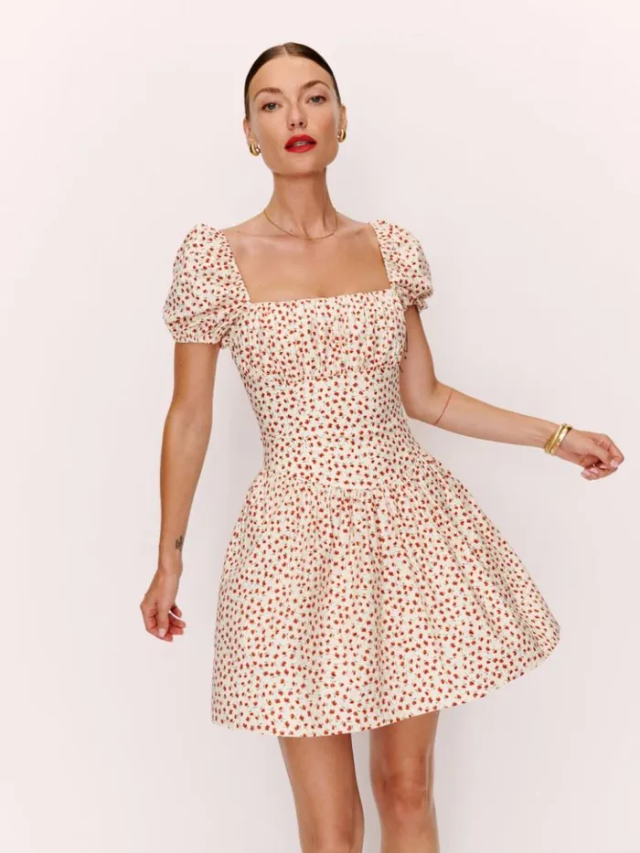 Clothing The Reformation Marielle Dress Fresa