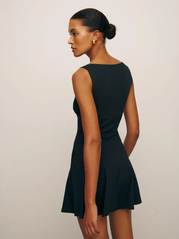 Clothing The Reformation Mayve Knit Dress Black
