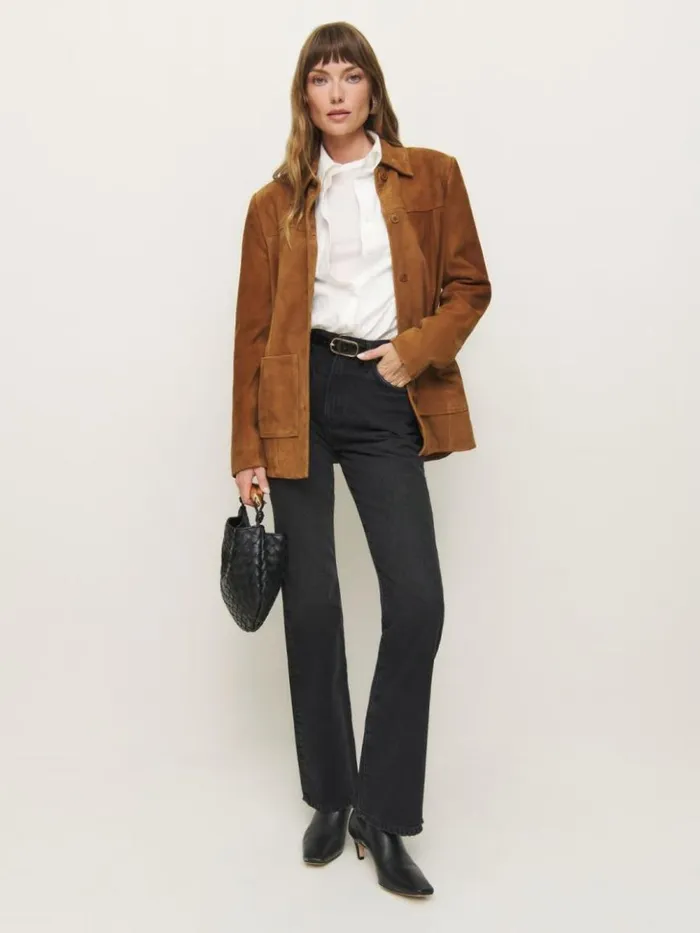 Clothing The Reformation Mia High Rise Vintage Bootcut Jeans Trinity