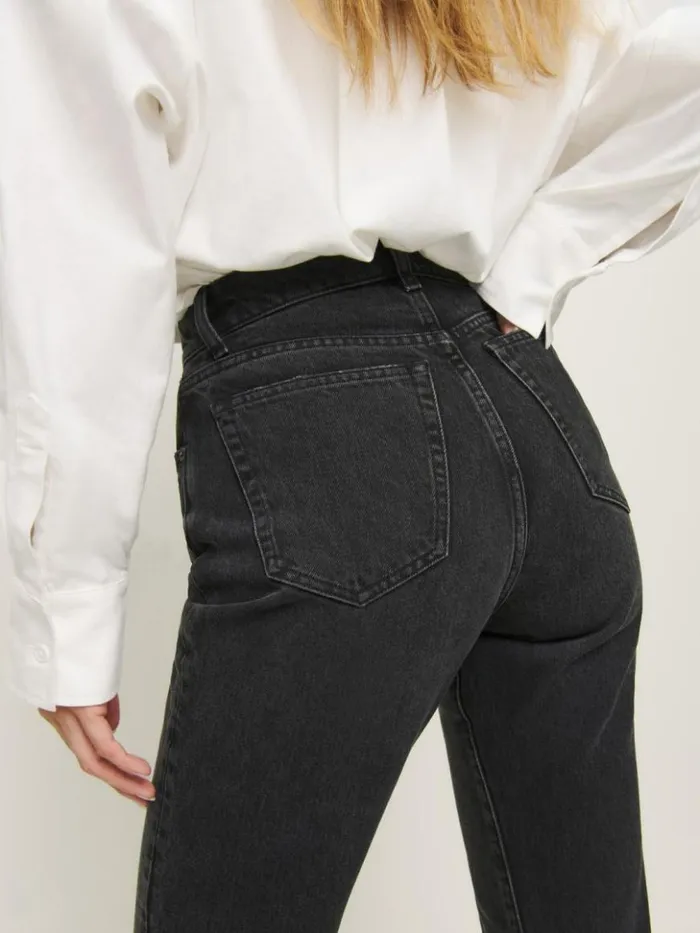 Clothing The Reformation Mia High Rise Vintage Bootcut Jeans Trinity