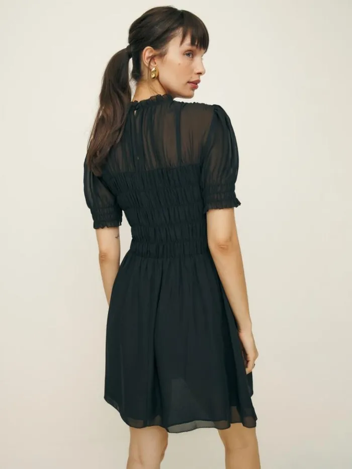 Clothing The Reformation Mimsy Dress Black